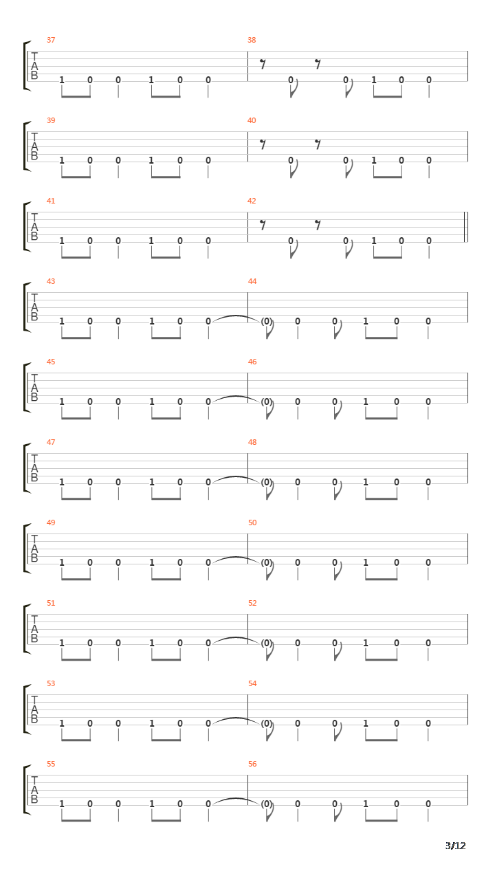 Precipicio吉他谱