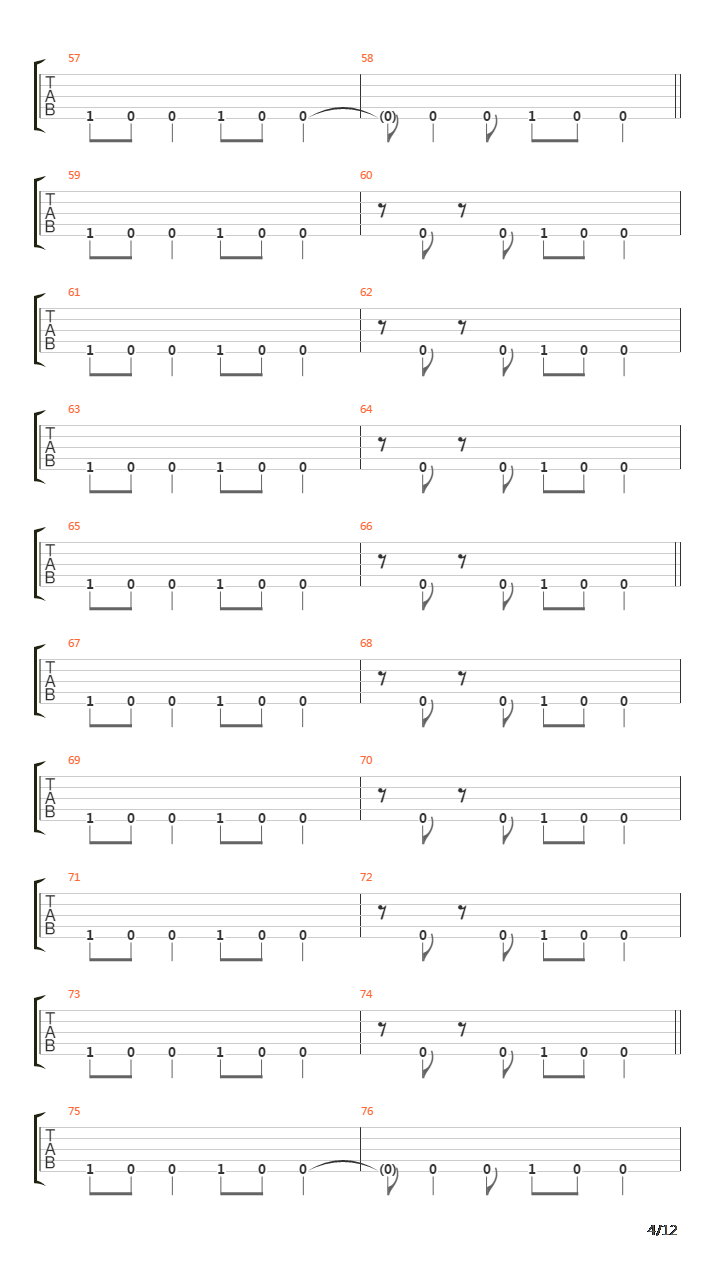 Precipicio吉他谱