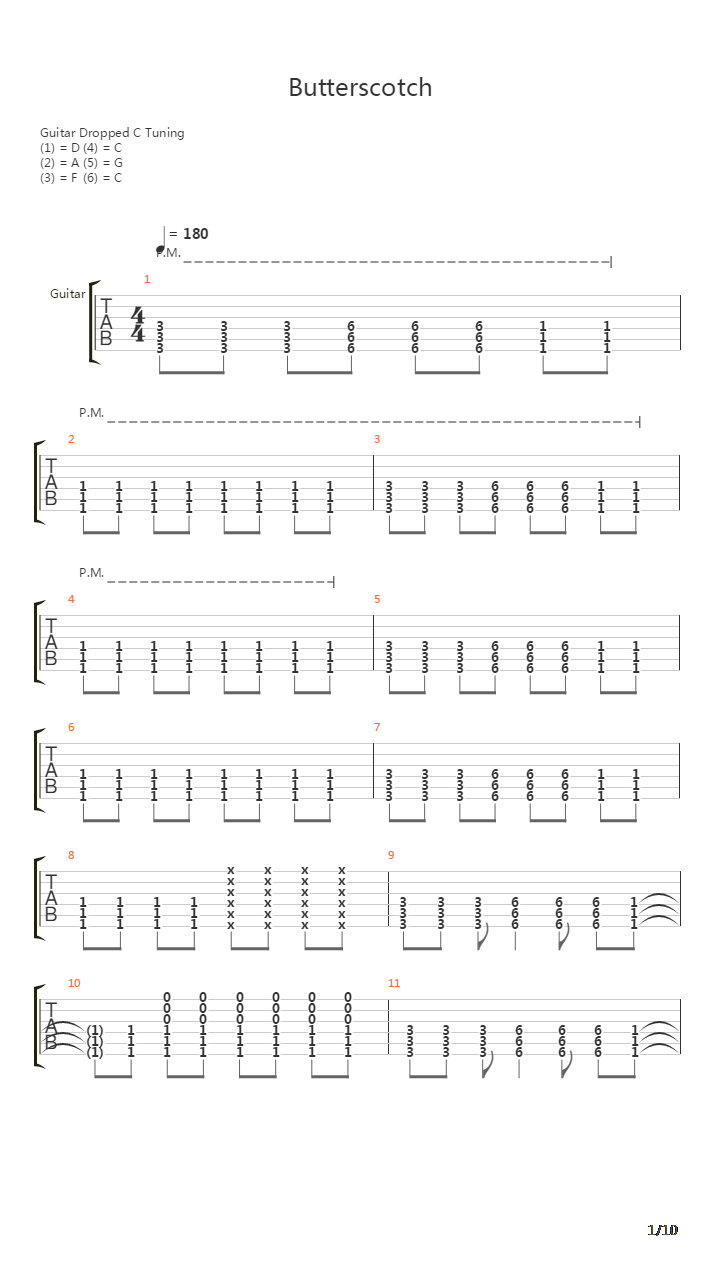 Butterscotch吉他谱