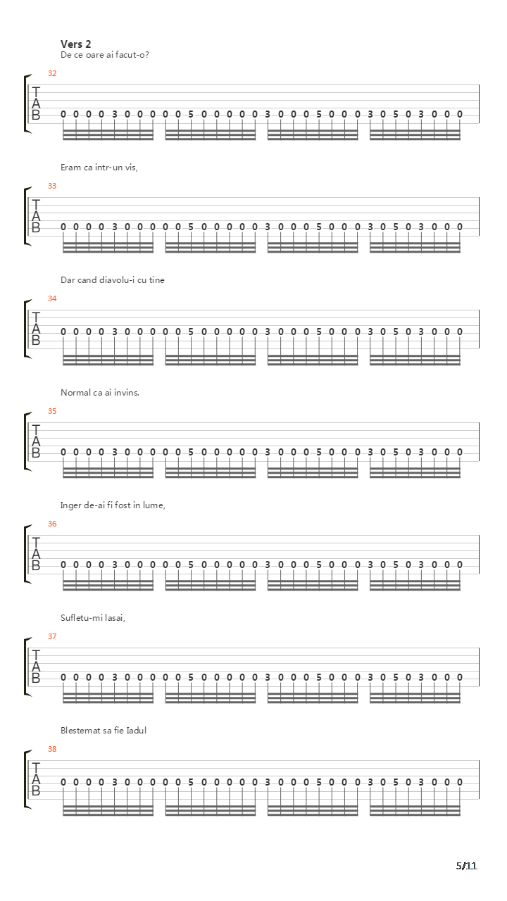 Femeia吉他谱