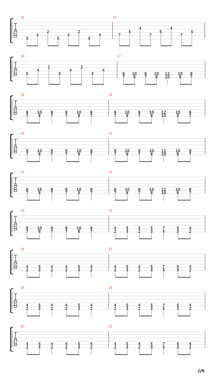 Hall Mark吉他谱