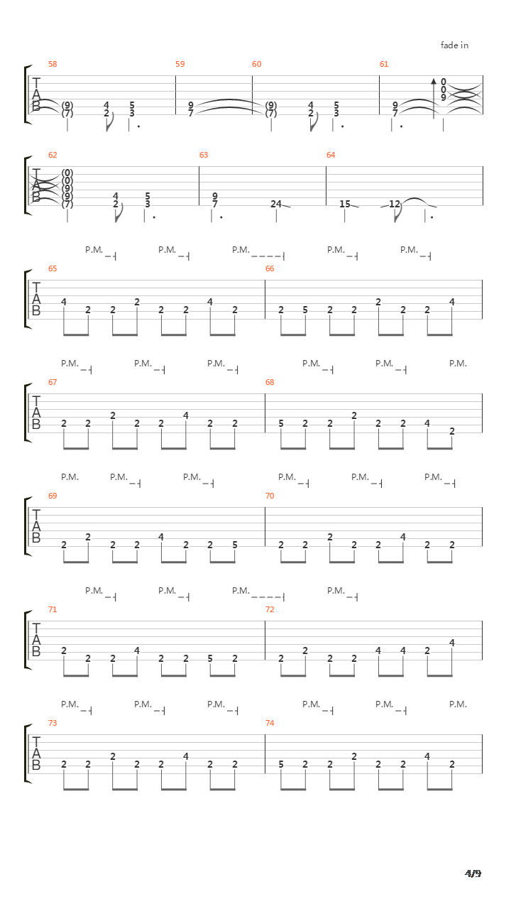 Hall Mark吉他谱