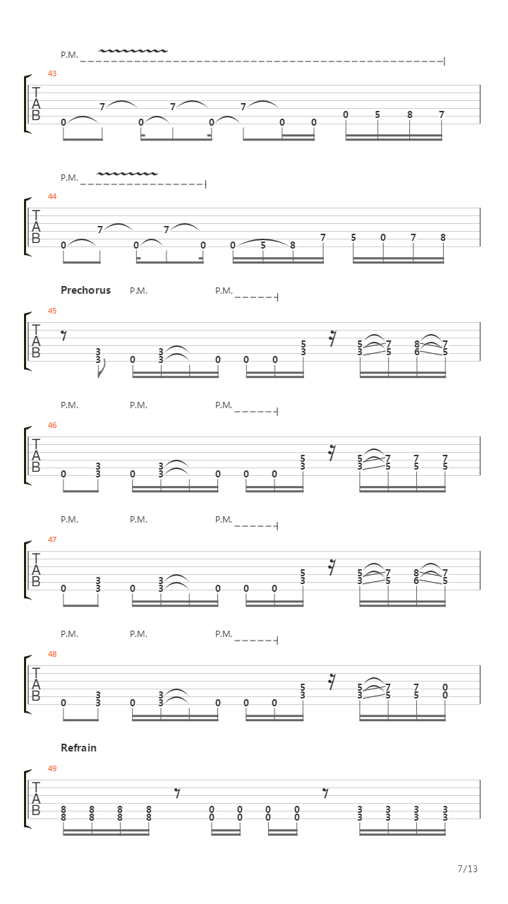 The Audience吉他谱