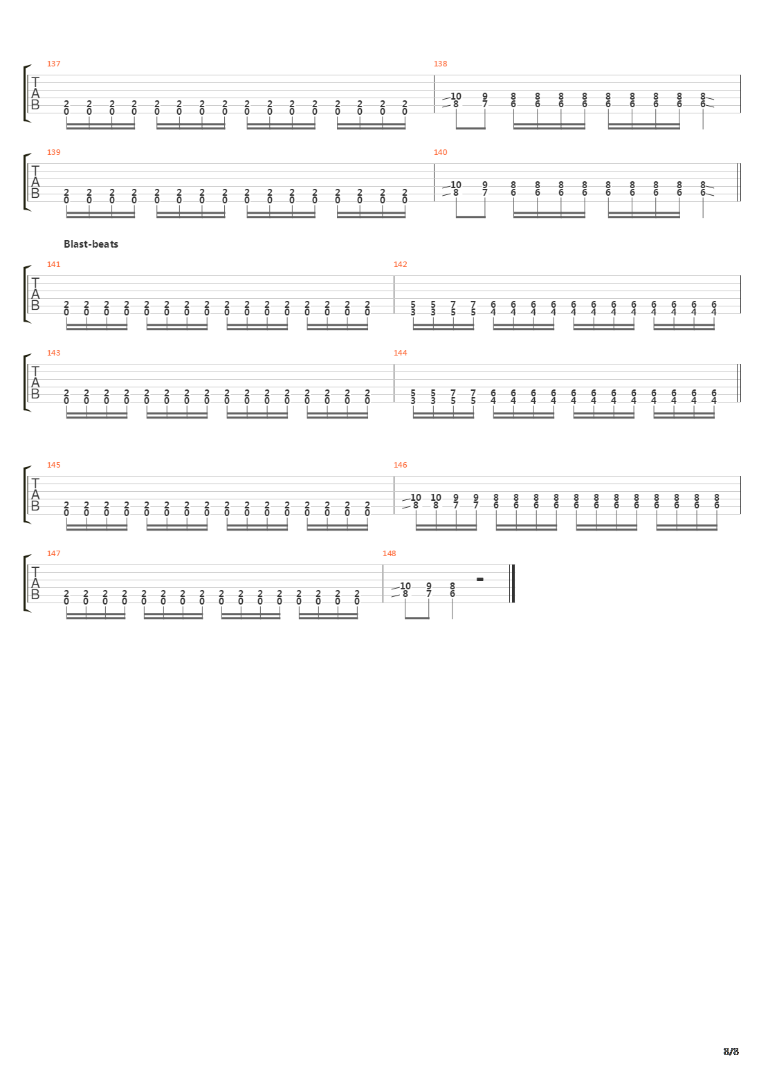 Ablaze吉他谱