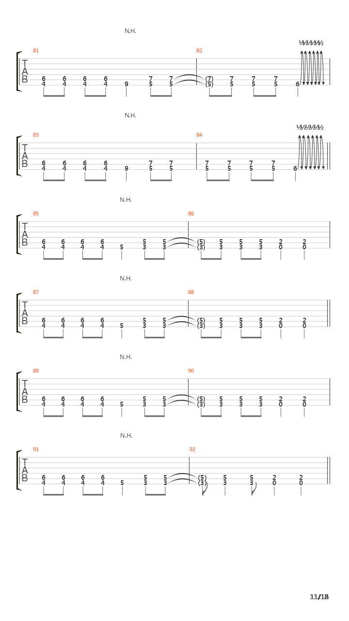 Ablaze吉他谱