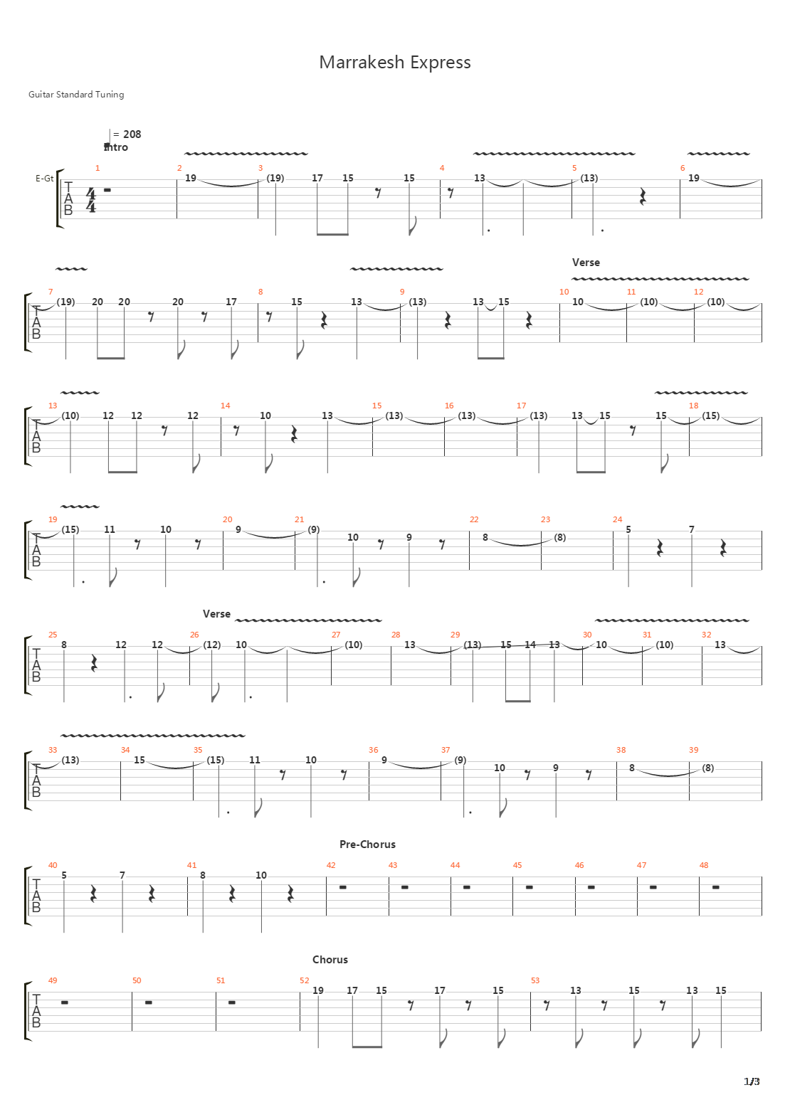 Marrakesh Express吉他谱