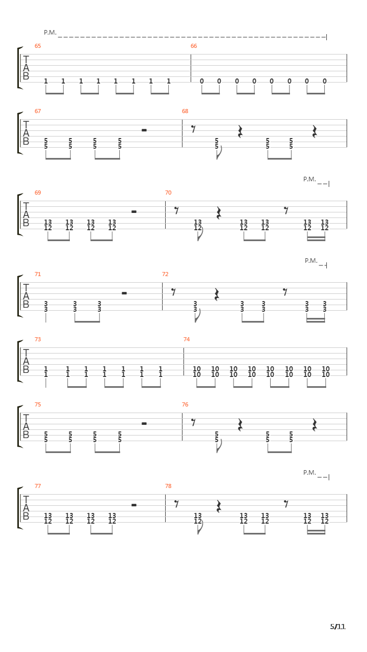 Menace吉他谱