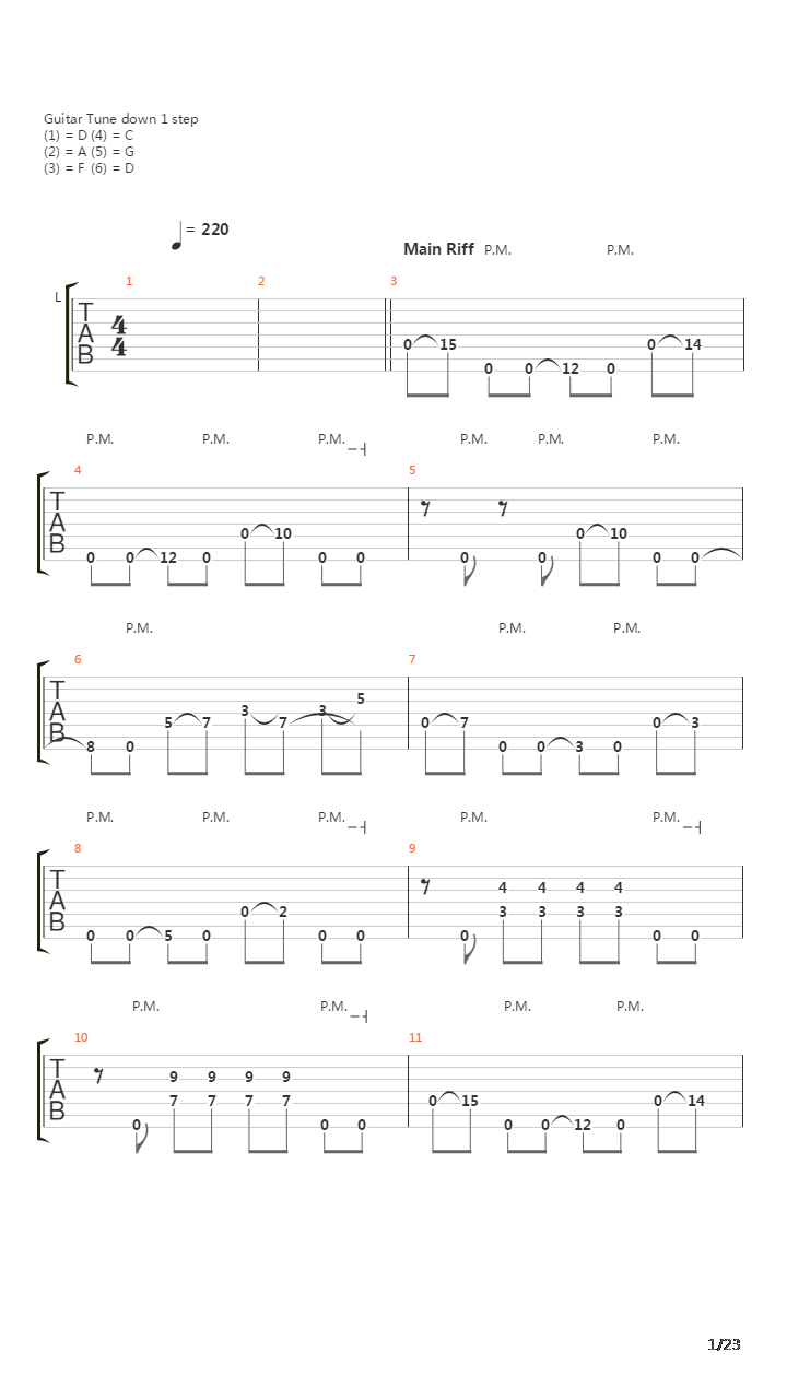 Deconstruct吉他谱