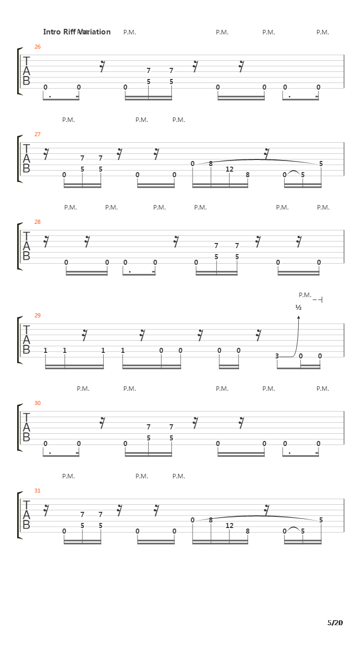 The Endless Path吉他谱