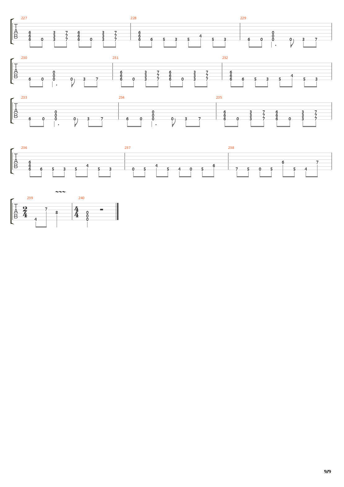 Numb吉他谱