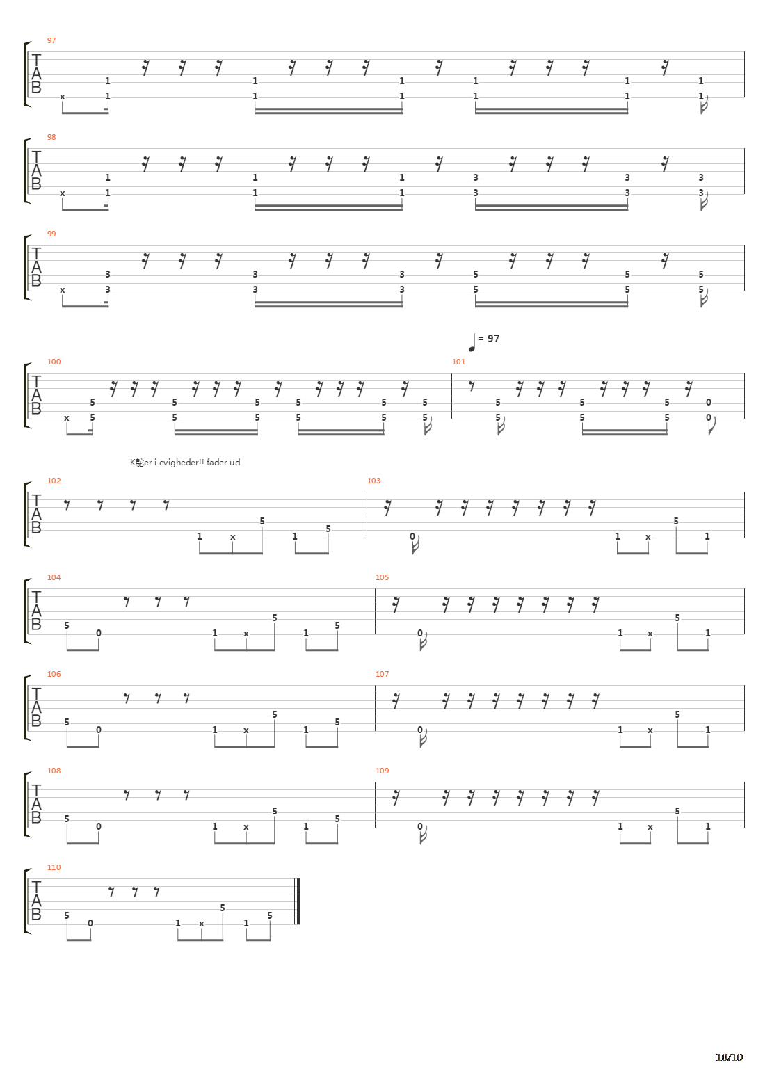 Parallel Passage吉他谱