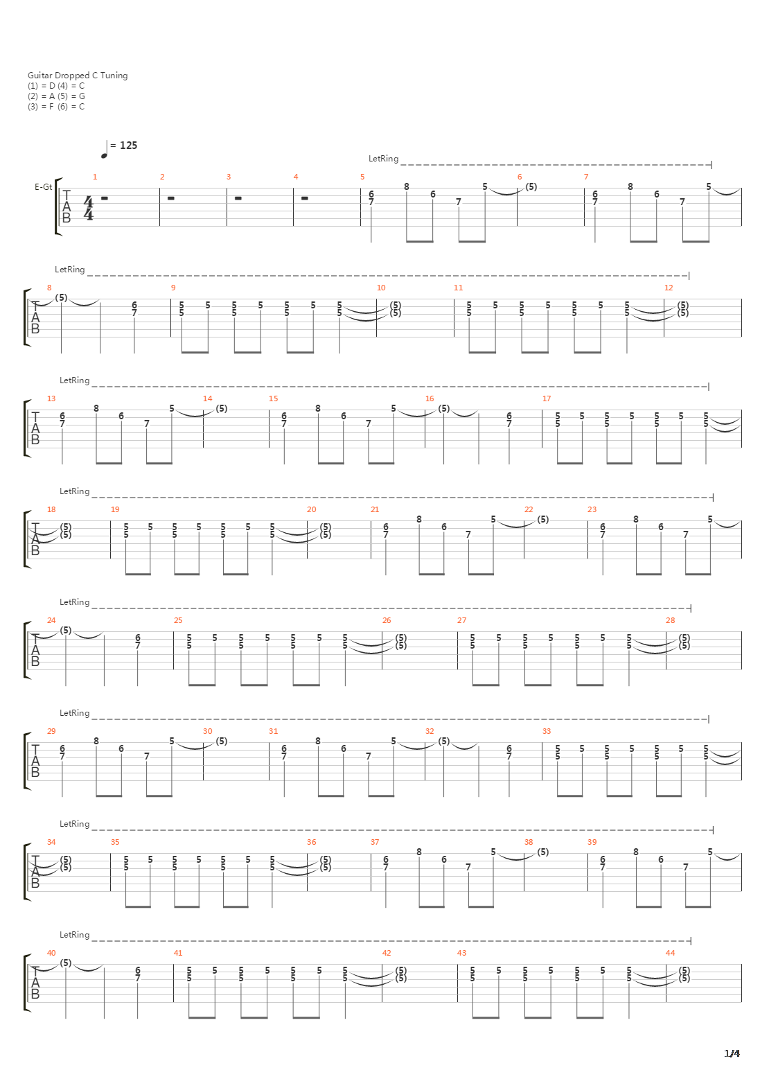 Sleeping In The Train Yard吉他谱