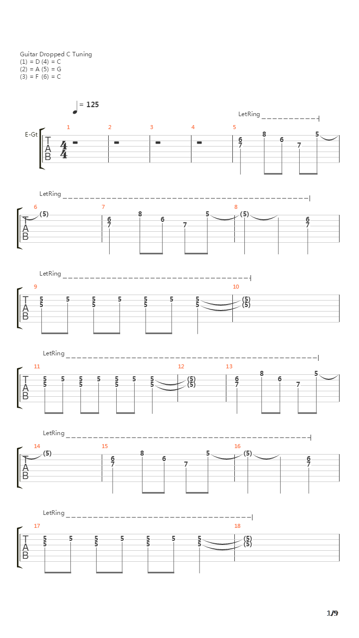 Sleeping In The Train Yard吉他谱