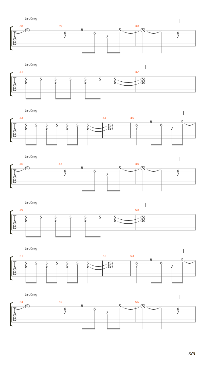 Sleeping In The Train Yard吉他谱