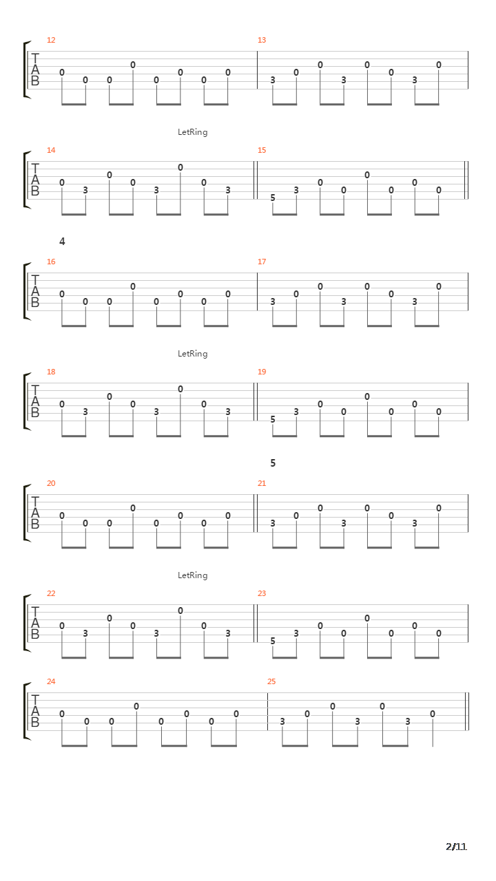 Lights Of Vein吉他谱