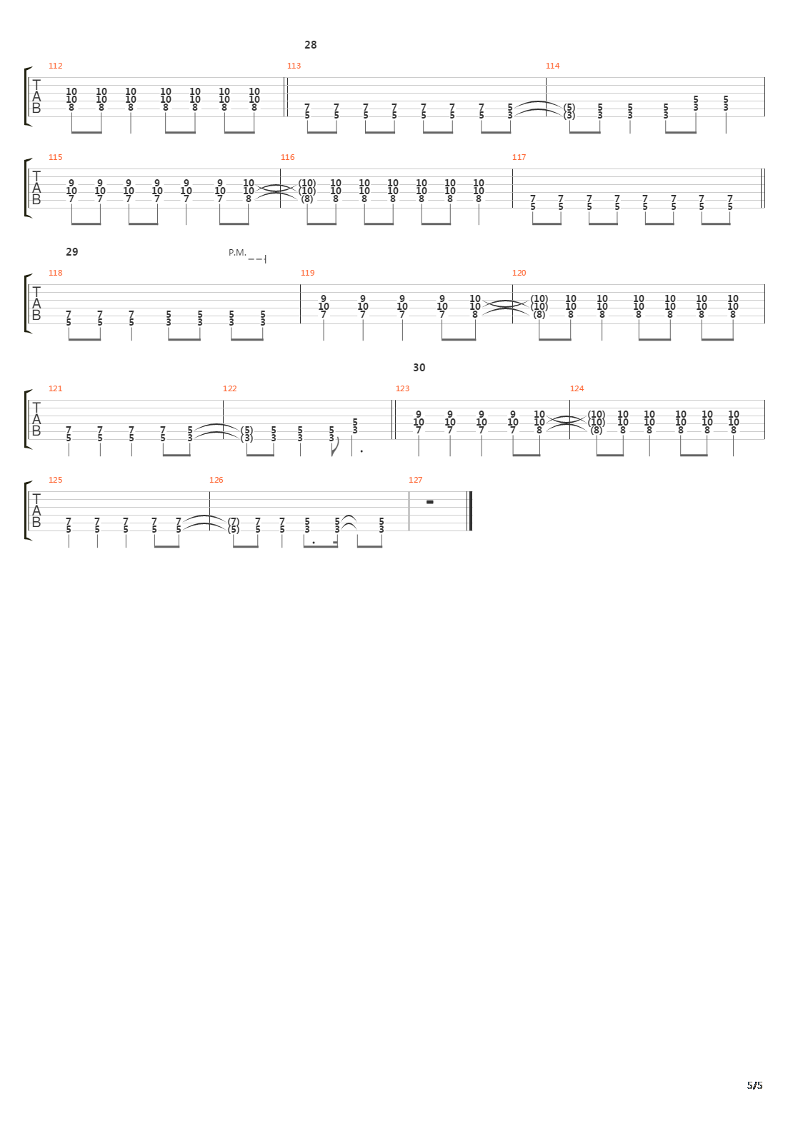 Snow吉他谱