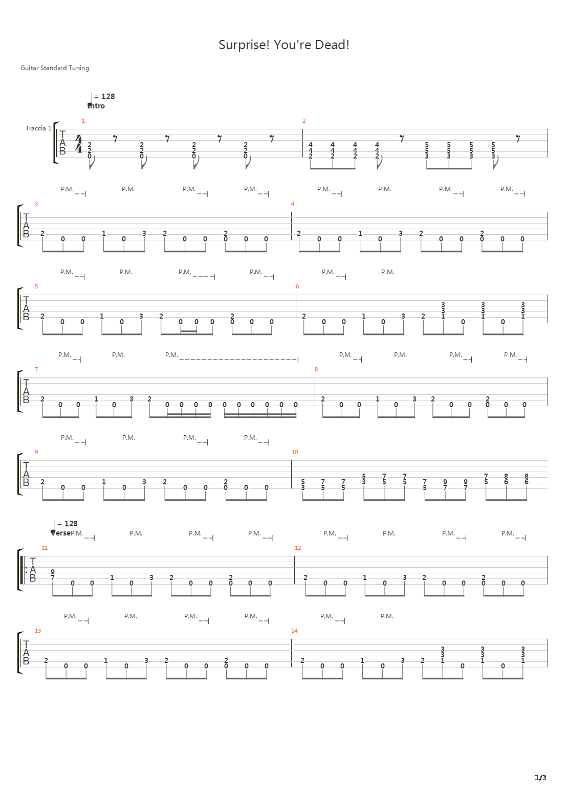 Surprise Youre Dead吉他谱