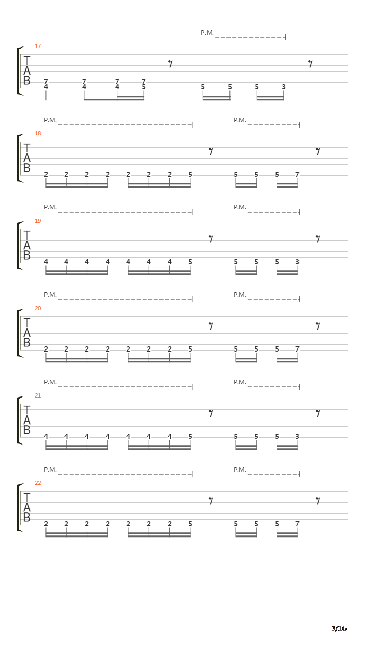 Replica吉他谱