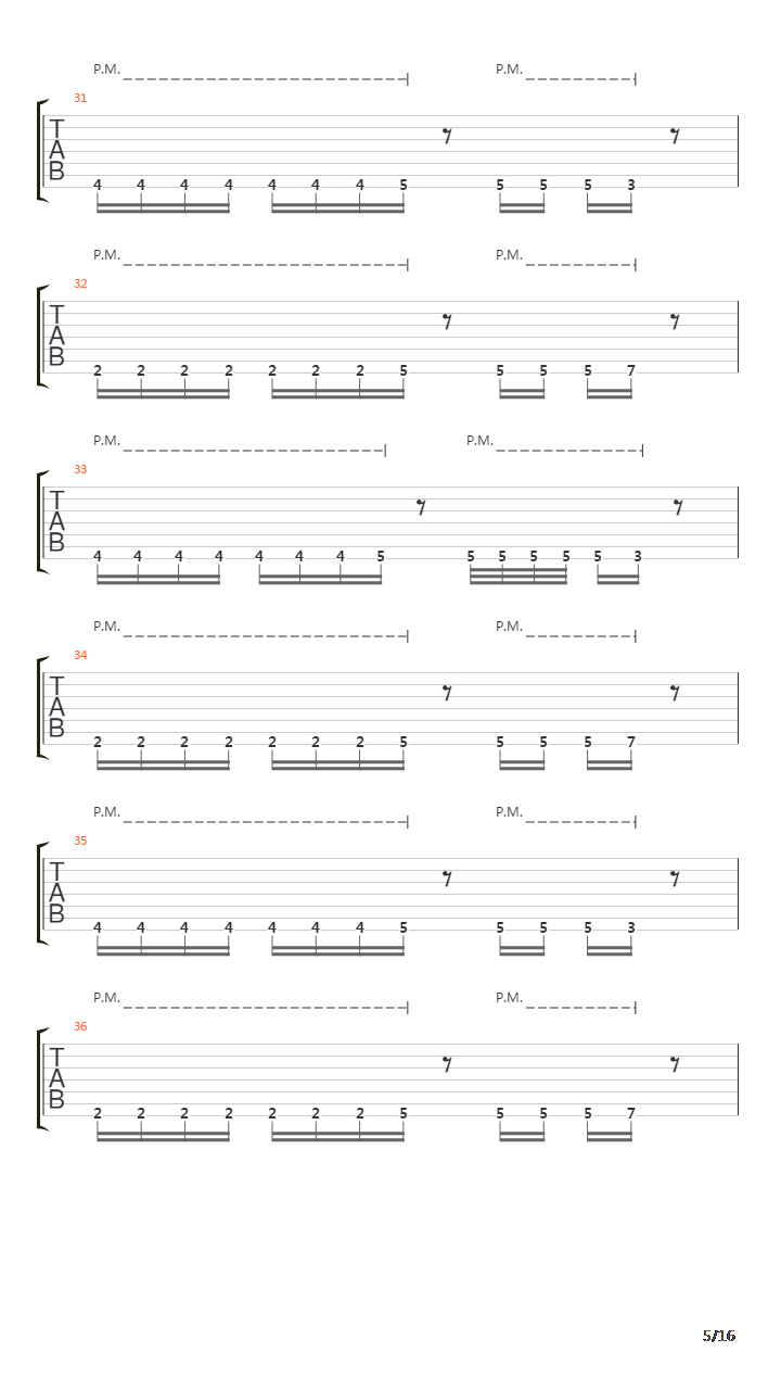 Replica吉他谱