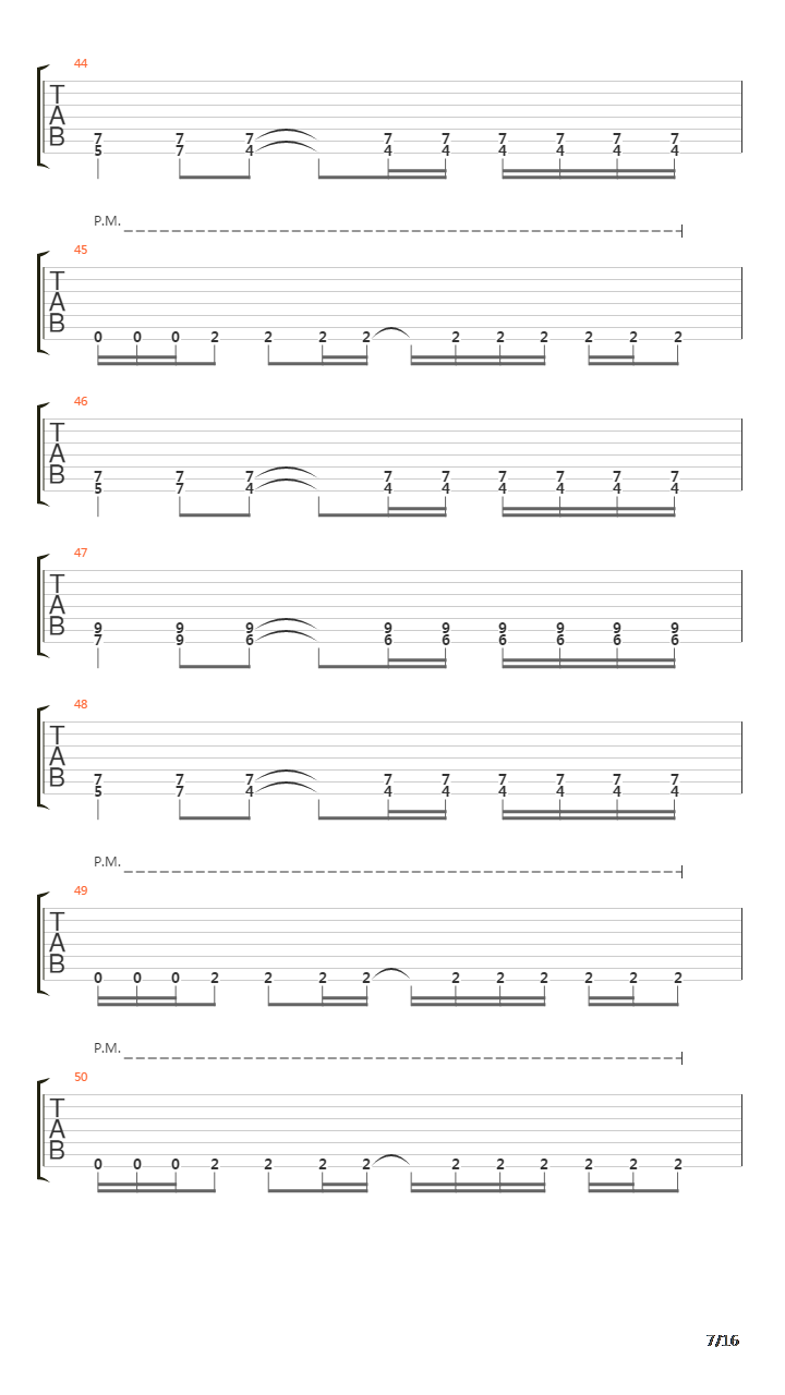 Replica吉他谱