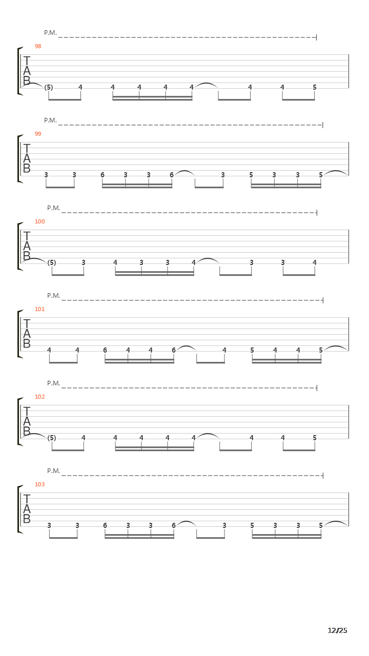 Zero Signal吉他谱