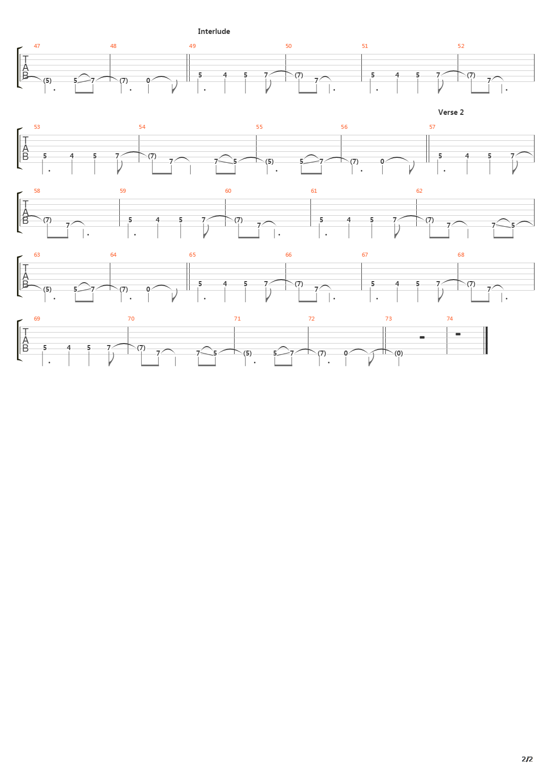 Long Division吉他谱