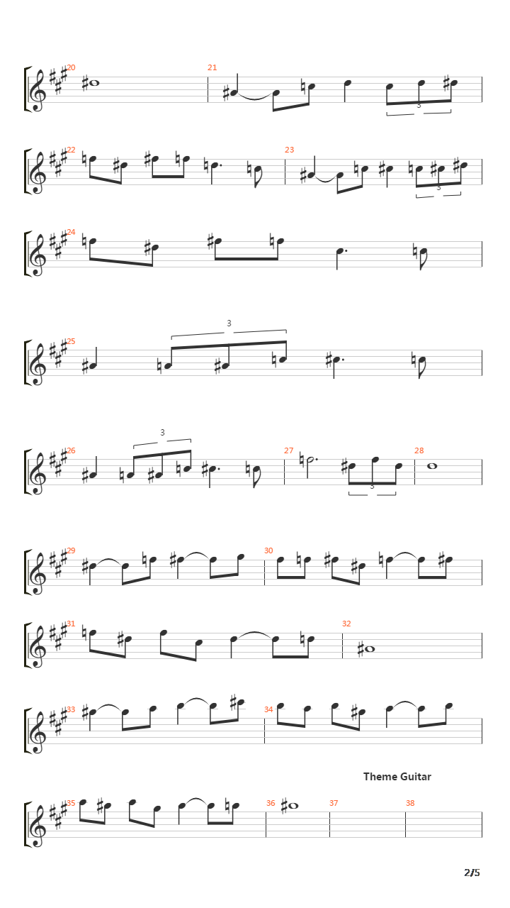 Pavane吉他谱