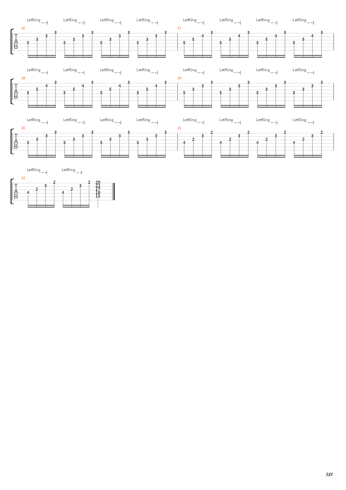 Feuerzeug Part I吉他谱