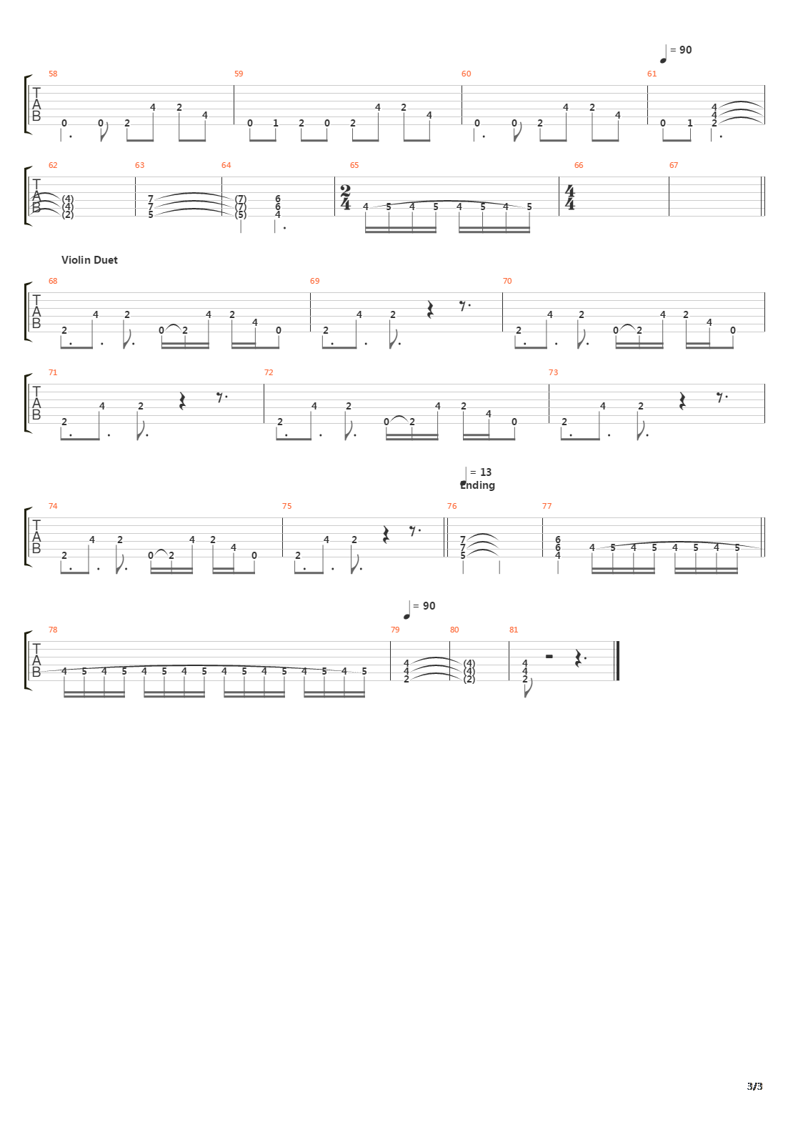 Lazaretto吉他谱