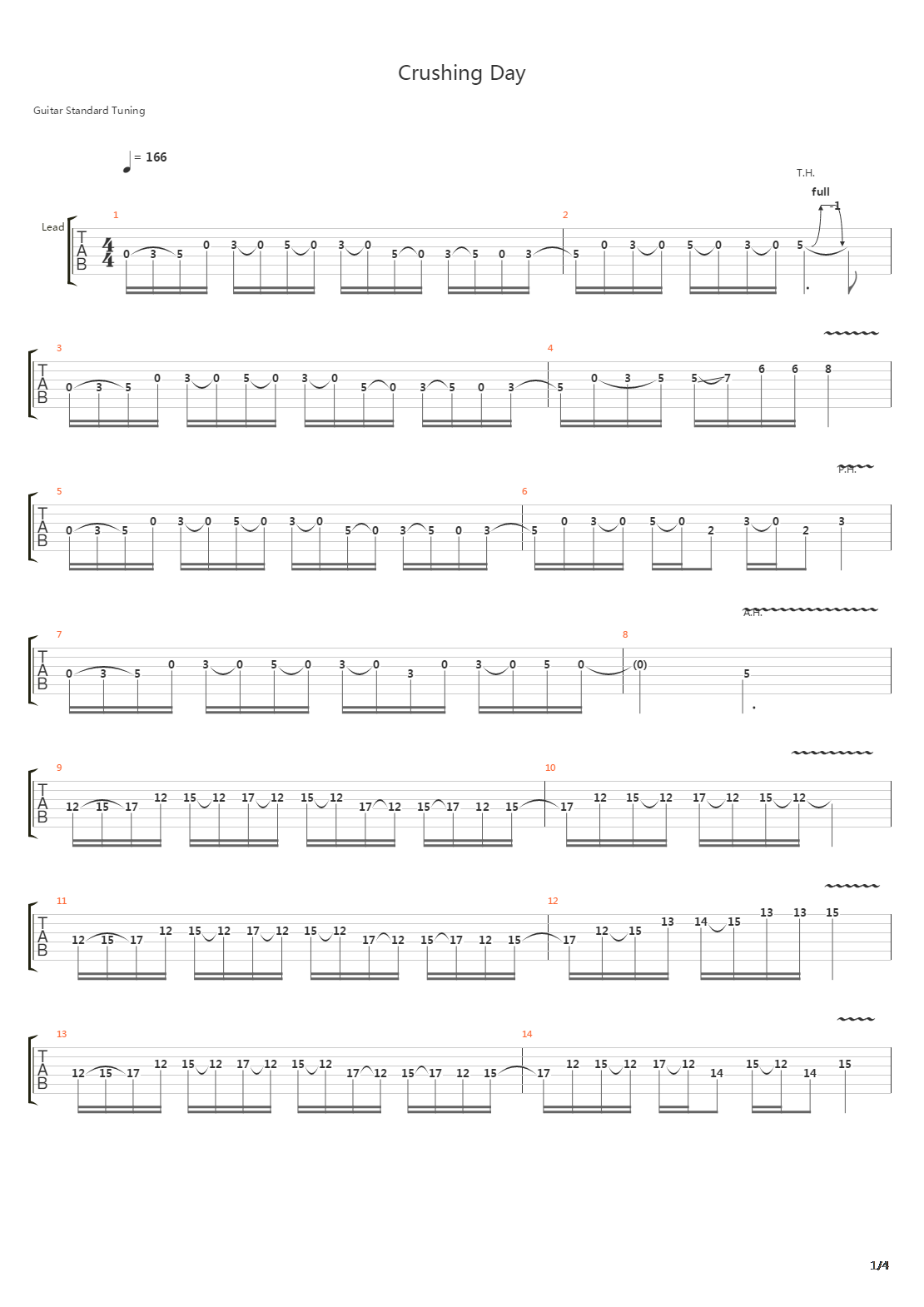 Crushing Day吉他谱