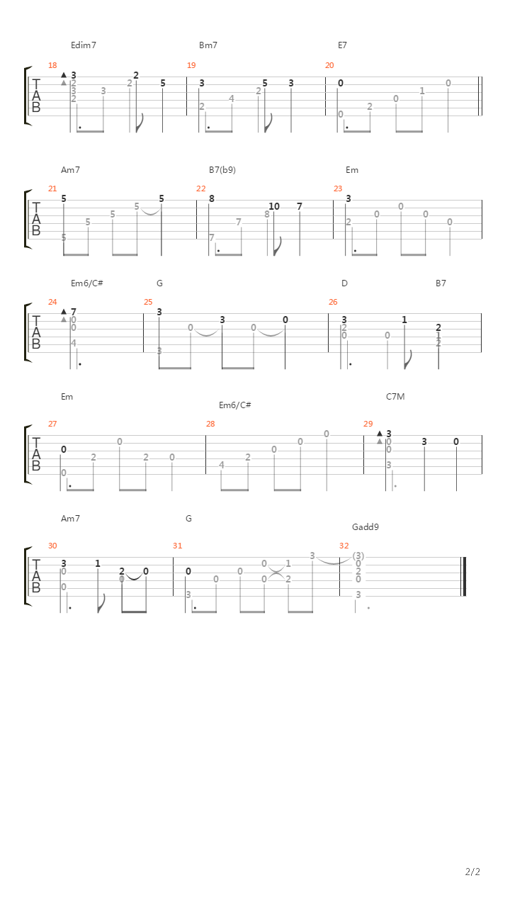 Silent Night(平安夜)吉他谱