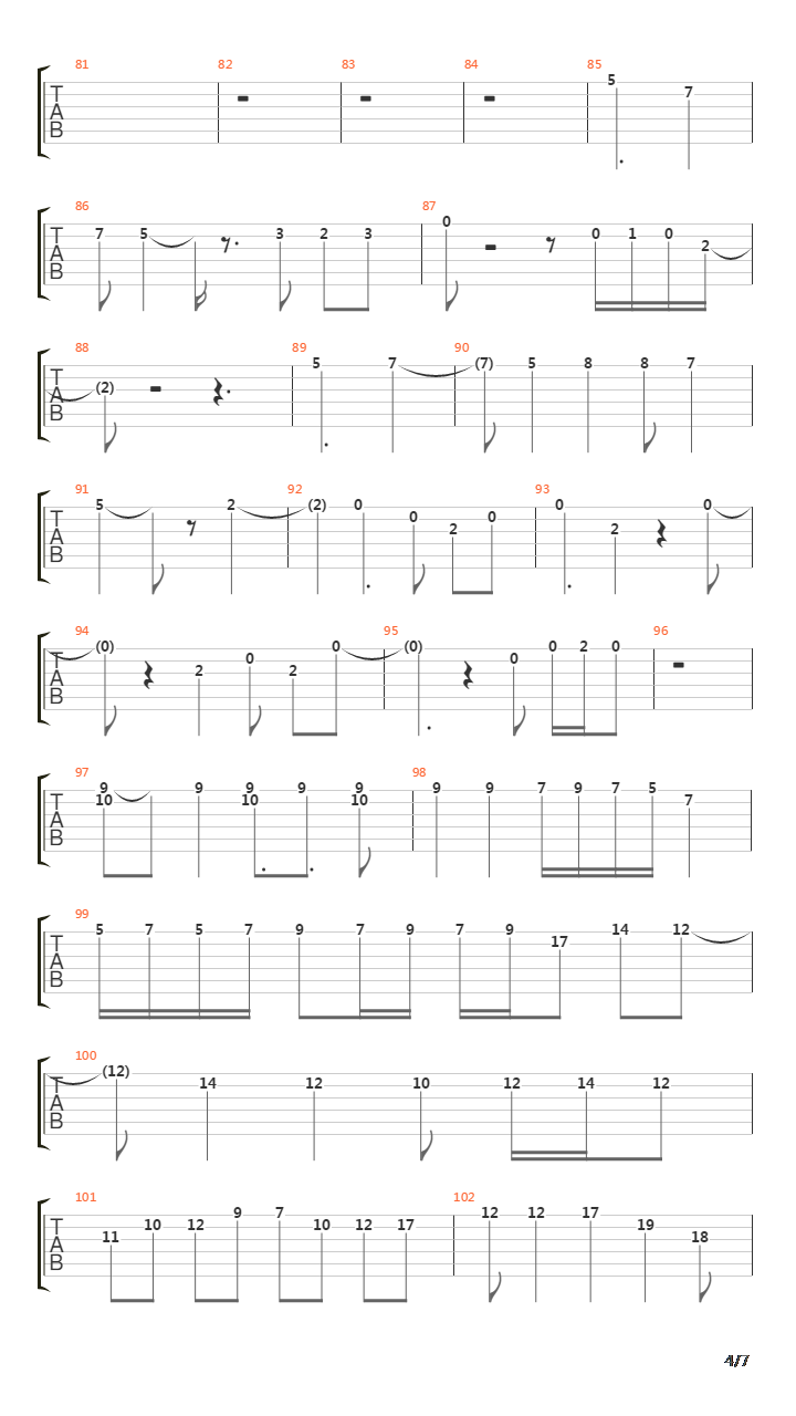 群青Rain(群青レイン)吉他谱