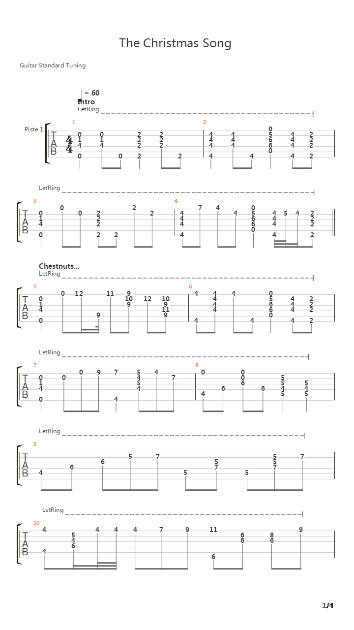 The Christmas Song吉他谱