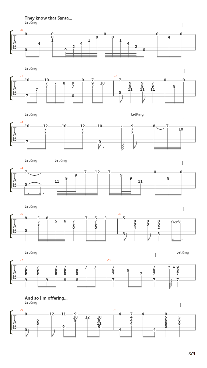 The Christmas Song吉他谱