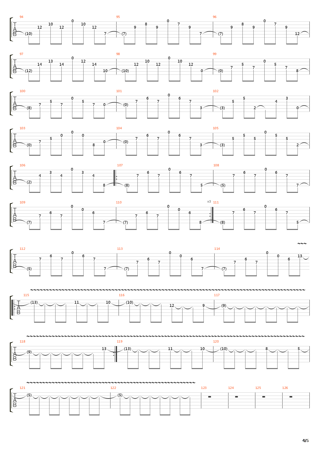 The Motherload吉他谱