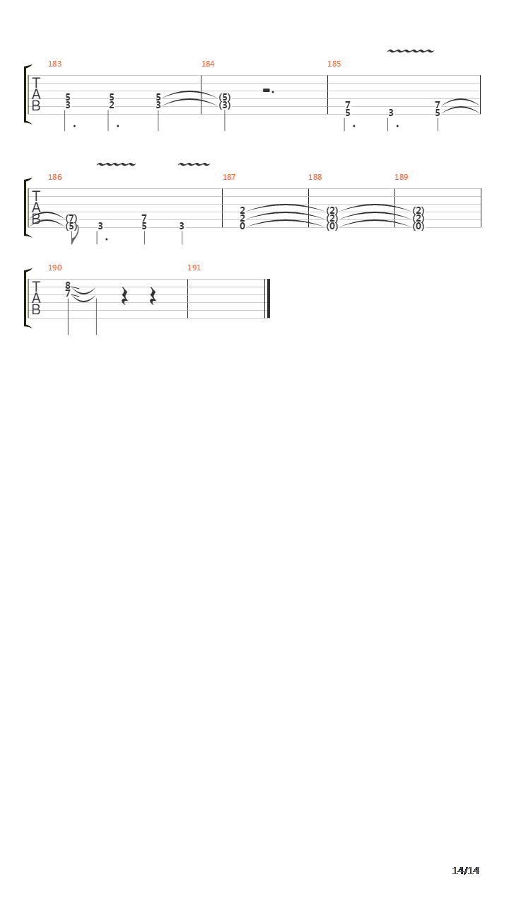 Destroyer吉他谱