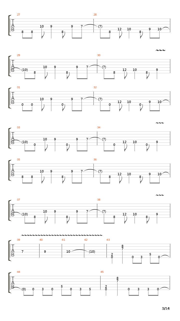 Destroyer吉他谱