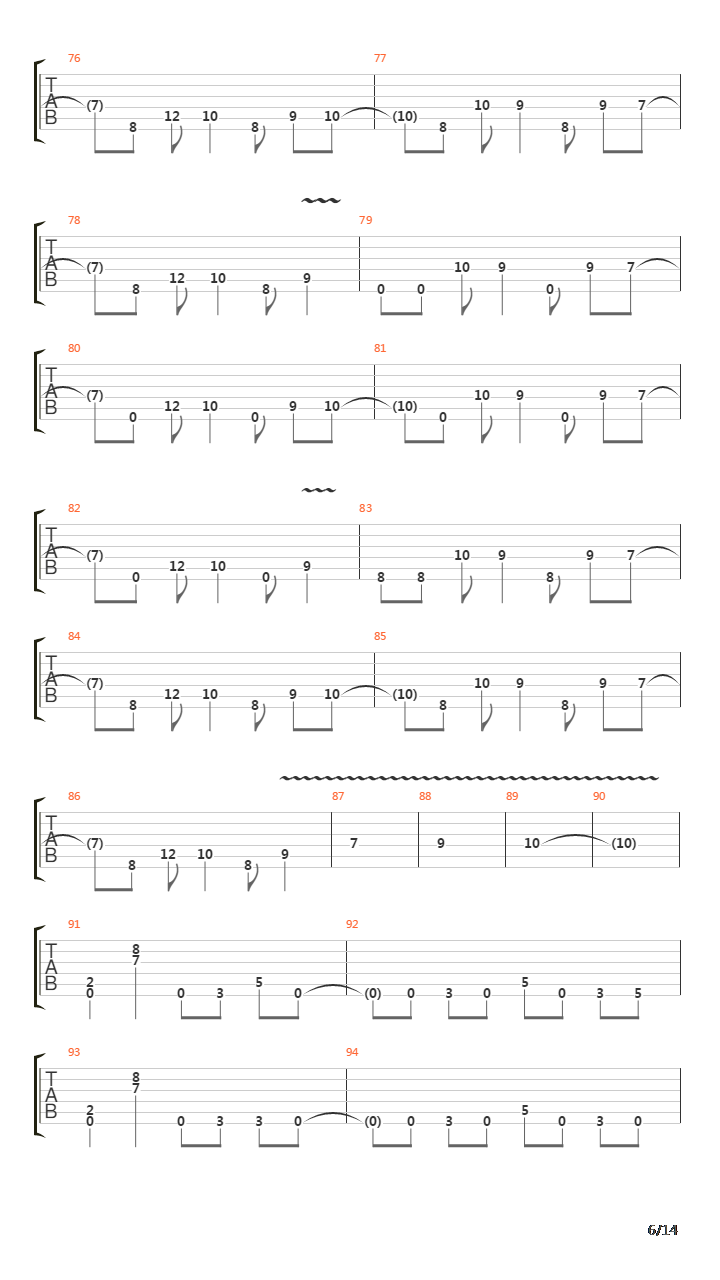Destroyer吉他谱