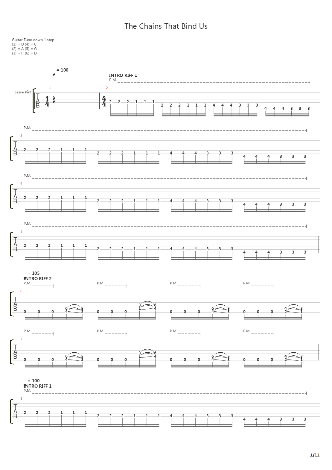 The Chains That Bind Us吉他谱