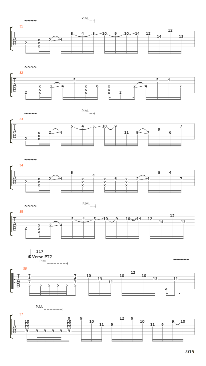 Tidal吉他谱