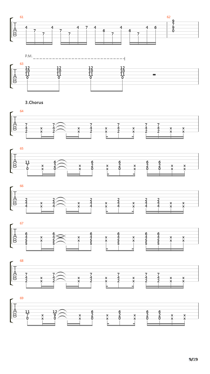 Tidal吉他谱