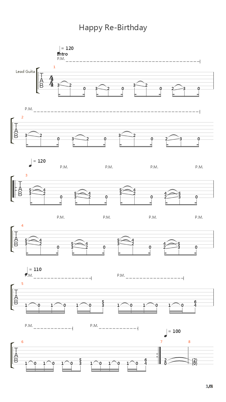Happy Re-Birthday吉他谱
