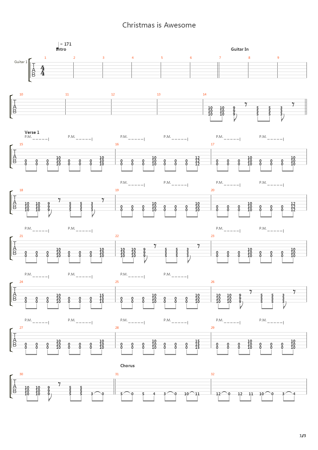 Christmas Is Awesome吉他谱