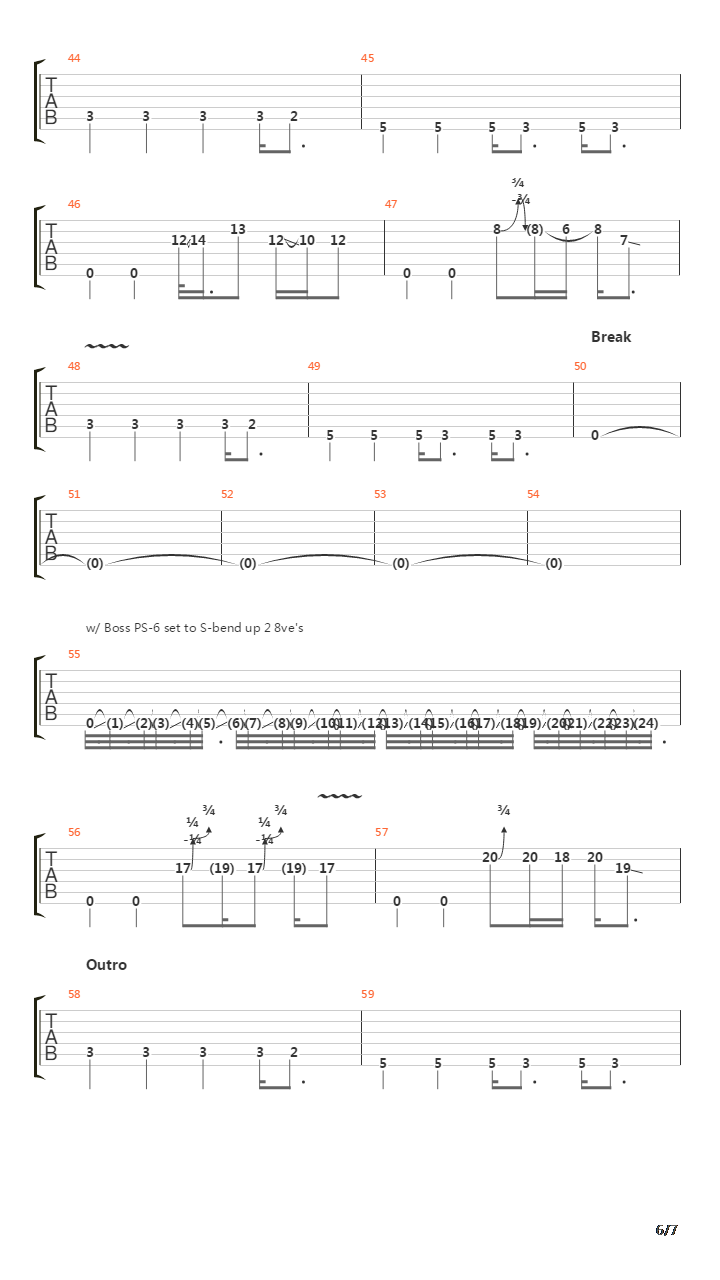 Hook Line And Sinker吉他谱