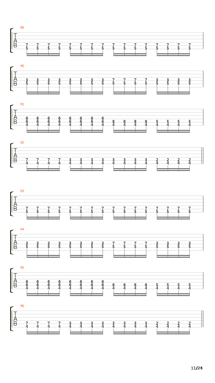 Panzergod吉他谱
