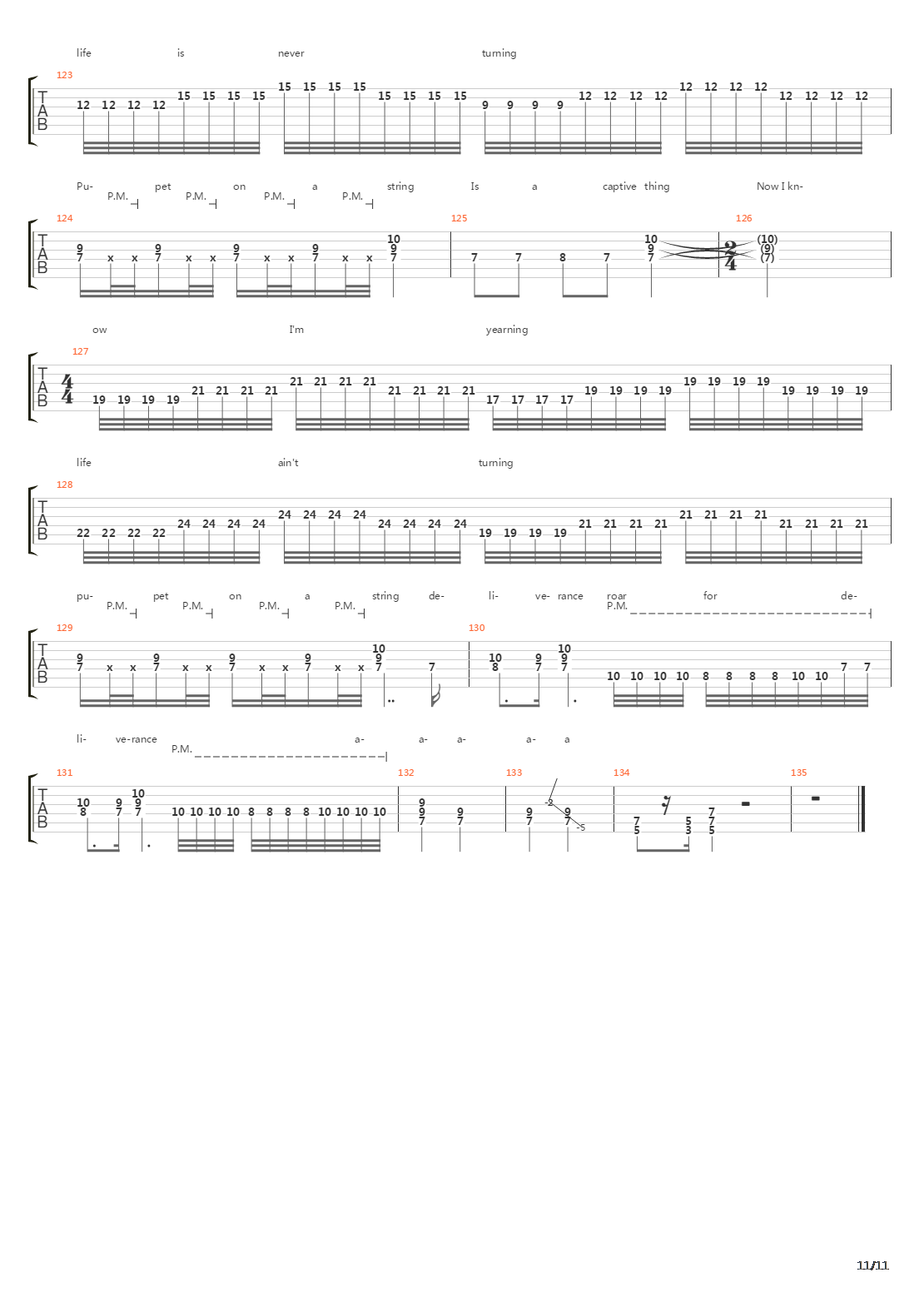 Puppet On A String吉他谱