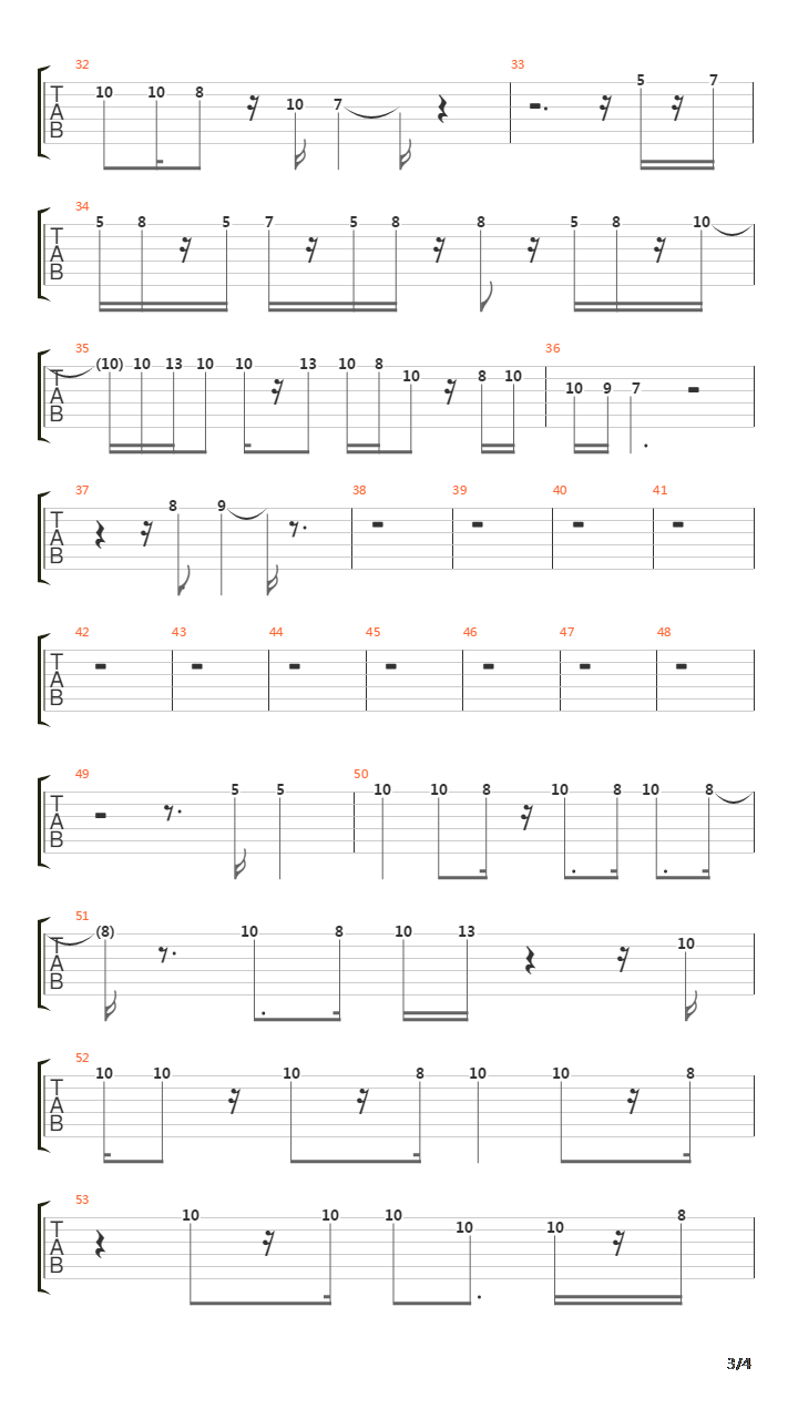 Your Funeral And My Trial吉他谱