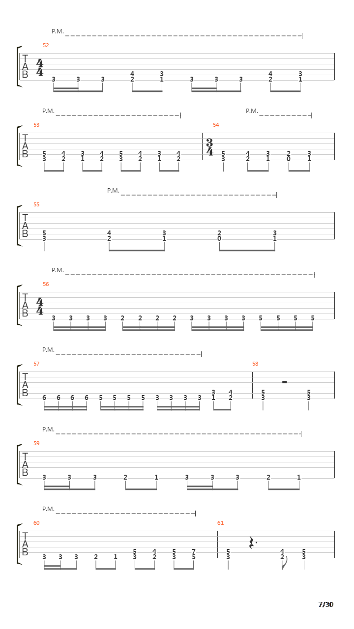 Suspended In Tribulation吉他谱