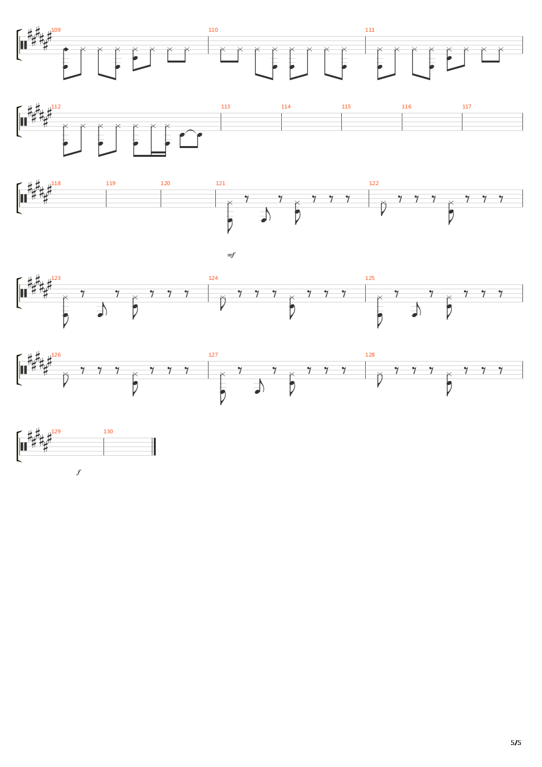 Ride吉他谱