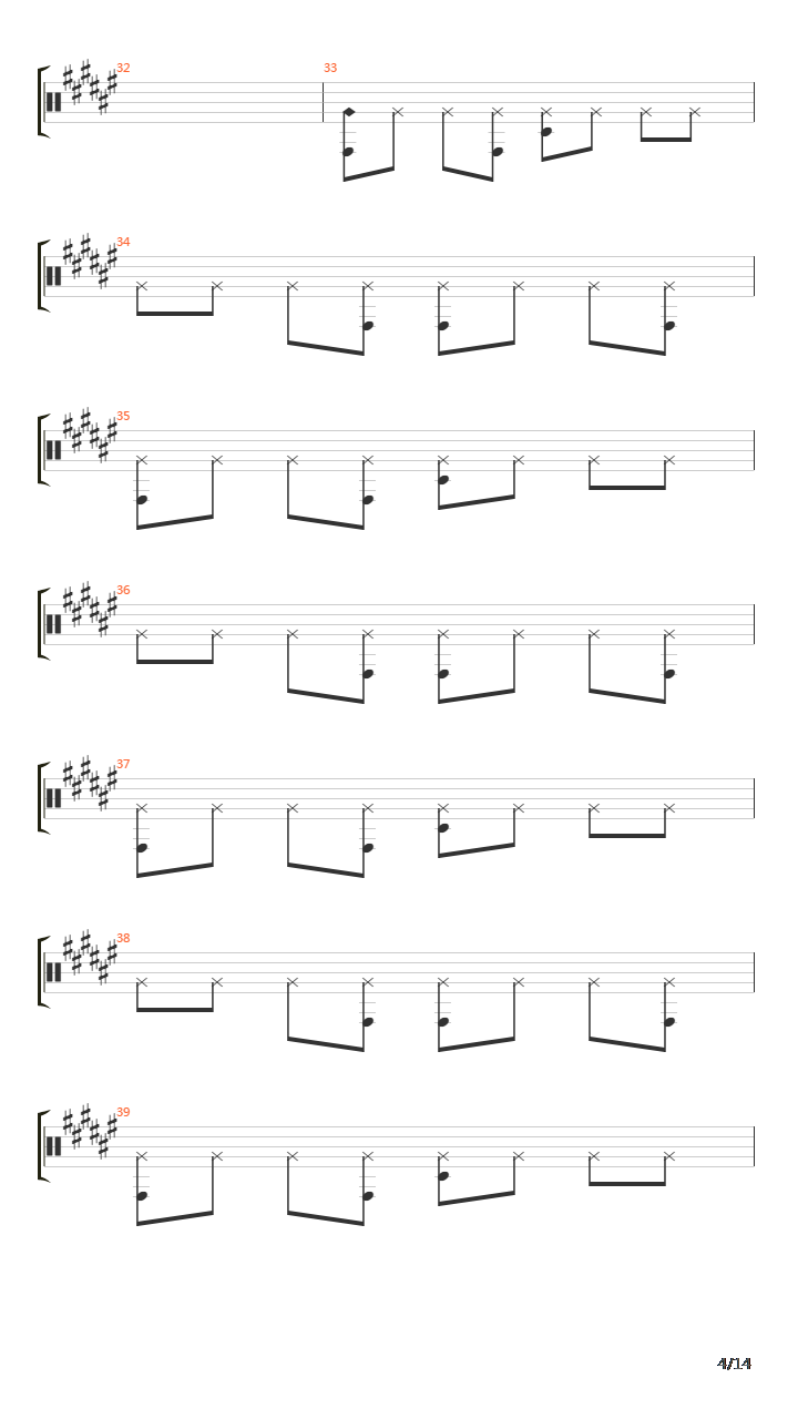 Ride吉他谱